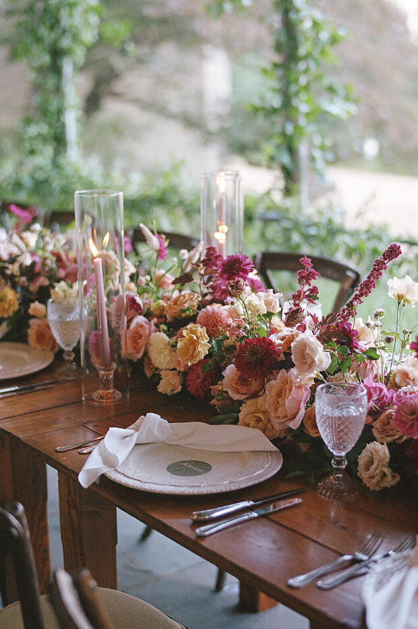 luxurious flower themed wedding