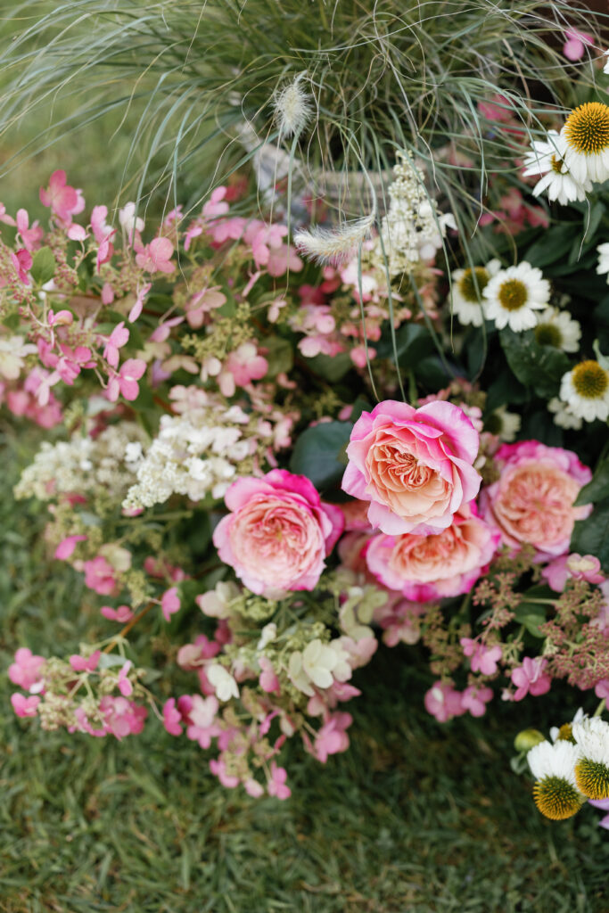 pink floral arrangement